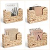 Woven Hanging Magazine Holder, Water Hyacinth Hanging Magazine Basket 11.8