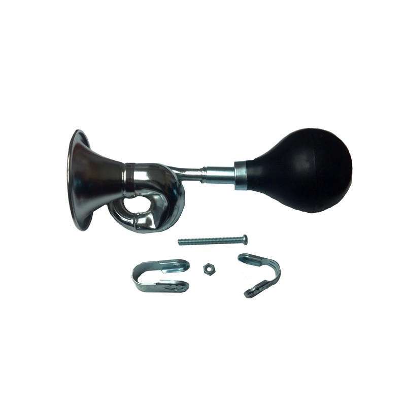 Universal Golf Cart/Boat/Rv/Bicycle/Car Or Truck Old Fashion Chrome Bugle Horn