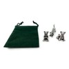 Basic Spirit Yoga Cat Figurine Set (Pewter)-Mini 3 pc. Set
