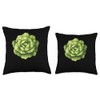 Iceberg Lettuce Pixel Art Throw Pillow