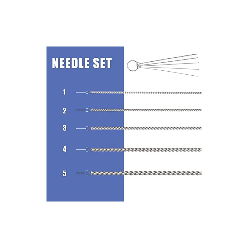 EBEST 4 SET Airbrush Cleaning Kit Repair Tools Needle Nozzle