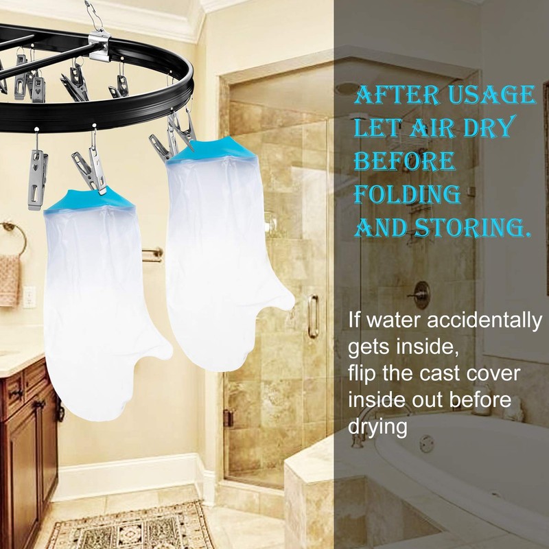 Waterproof Hand Cover for Shower Adults Soft Watertight Seal Reusable
