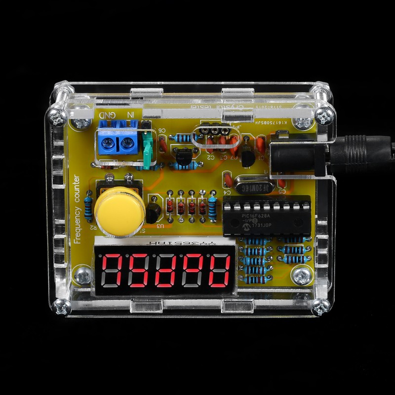 DIY Frequency Tester Crystal Counter Meter Oscillator Tester with Transparent