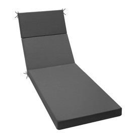 idee-home Chaise Lounge Cushions Outdoor, Lounge Chair Cushion 80in.L x 26in.W x 3in.D Patio Cushions for Outdoor Furniture Waterproof for Lawn Pool