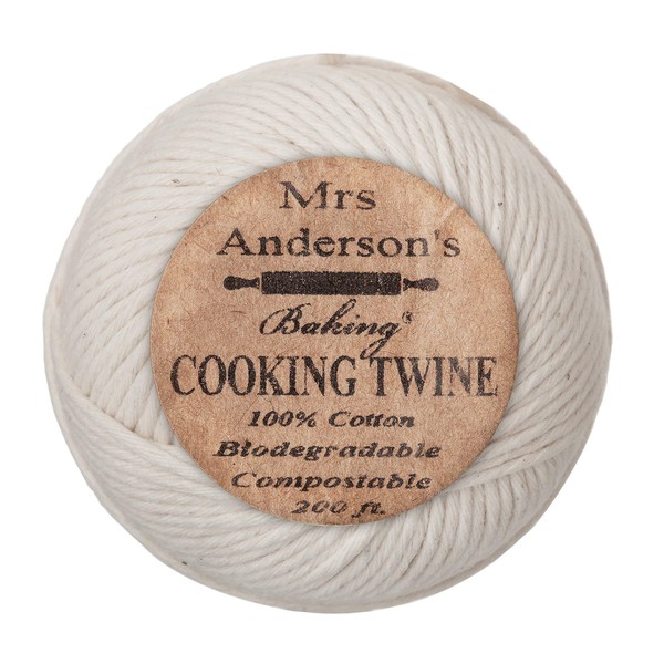 Mrs. Anderson’s Baking Cooking Twine, Made in America, All-Natural Cotton, 200-Feet