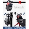 JOYTUTUS Cup Holder for Wheelchair, 2 in 1 Water Bottle