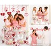 208Pcs Xynic She's Ready to Pop Baby Shower Decorations Tableware