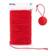 G2PLUS 2MM Jute String Twine, 50M Red Natural Garden Twine