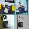 Zhege Padlock Combination Locker, Gym 4 Digit Combination Code Lock,