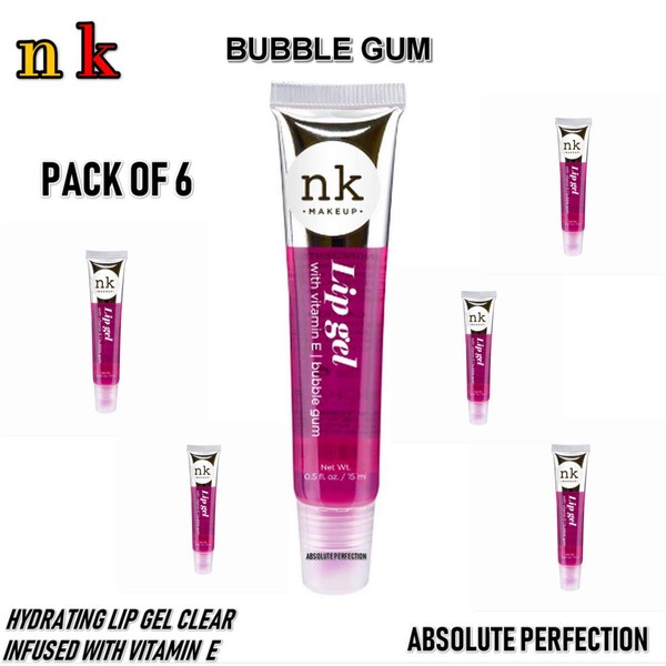 (6 Pack) NICKA K Lip Gel - Bubble Gum
