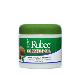 Rubee Coconut Oil Hair & Scalp Therapy 16 Oz - Pack of 3