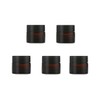 SYBL 5Pcs 10ml 0.35oz Travel Size Empty Refillable Amber Glass