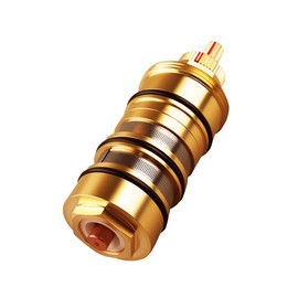 130156 Thermostatic Cartridge Fits for Moen Shower Faucet Water Valve, for 3/4 inch Shower Faucet, Durable Metal