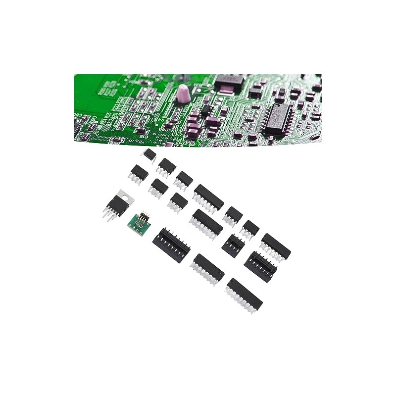 Kit de Componentes Electrónicos IC Chip 150 Uds con Opamp