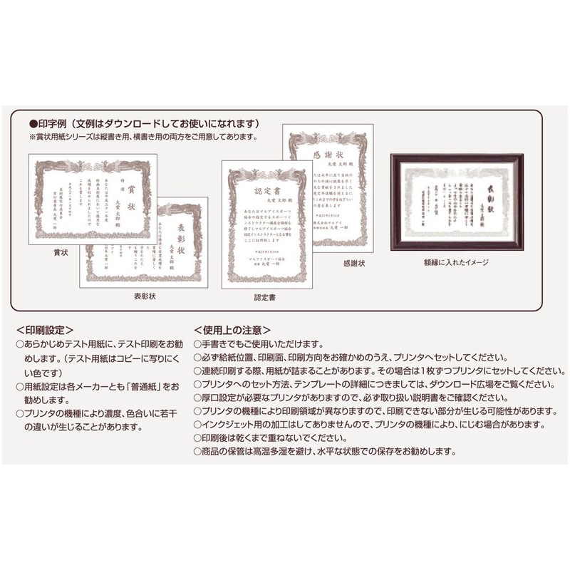 Maruai GP-SHA402 A4 Award Certification Paper, Gold Foil, 10 Sheets