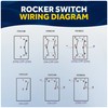 Five Oceans 3-Pin (On)-Off-(On) Momentary Rocker Switch, Waterproof, 12V, for