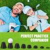 Foilswirl 8 Pcs Golf Tees Set, Plastic Golf Simulator Tees