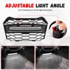 Front Mesh Grille with Adjustable LED Light Bar for Honda