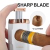 Torch Cigar Lighter Built-in V Cigar Cutter Refillable Butane Torch