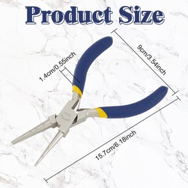 Benecreat Jewelry Pliers, Round Pliers, Graduation, Stainless Steel, Jewelry Making, Accessory Tool, Craft Pliers, Craft Tool