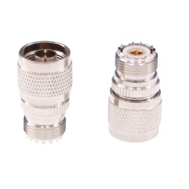 RFaha - Adaptador coaxial de RF N macho a UHF hembra SO-239 SO239 RF N a UHF conector coaxial para analizador de repetidor de antena base GMRS (F38-2)