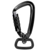 Carabiner Clip Auto Locking Square Bottom 360 Rotational Hook Accessory