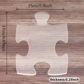 Betagt Puzzle Piece Router Templates, Clear Acrylic Router Template for Woodworking, 5mm Thick Charcuterie Inlay Template, Decorative Template Router Jig Woodworking Craft Tracing Stencils