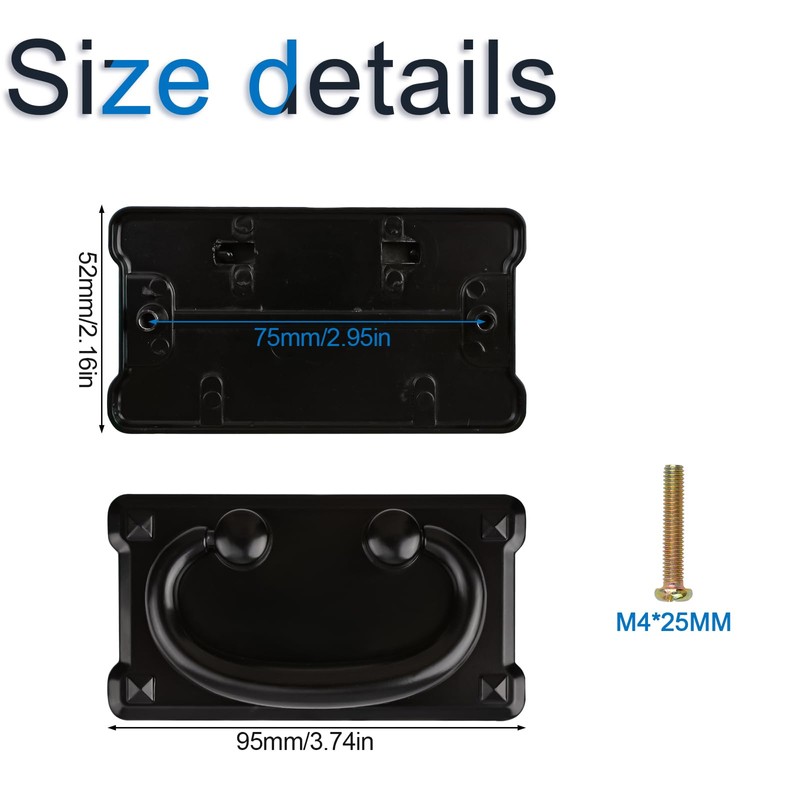 INCREWAY Pull Handle, 2 Packs 3 Inch Furniture Ring Pulls