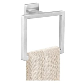 JOPOFI Towel Ring - Thicken SUS 304 Stainless Steel Hand Towel Holder for Bathroom, Square Modern Design, Contemporary Hand Towel Bar - Brushed Nickel