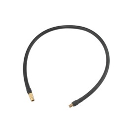 REPAIROCK 60cm Threaded Tire Inflator Extension Hose Chuck Adapter Air Pump Tube Tire Valve Pipe for Car Truck Bike MTB Copper Rubber Black Copper Tone Auto Replacement Parts