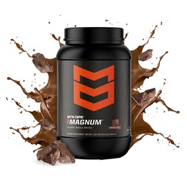 MTN OPS Magnum Chocolate Protein Powder, 23g of Whey Isolate Protein & Milk Protein with BCAAs, Zero Sugar & Gluten Free 30-Serving Tub