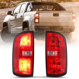SOCKIR Fit for 2015-2022 Chevy Colorado Tail Light Assembly Replacement Halogen Outer Rear Taillight OE Direct Replacement Brake Tail Lamp Pair Set LH+RH