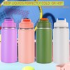 SUPPRUI Insulated Water Bottles,600ml Stainless Steel Water Bottle with Straw,Metal
