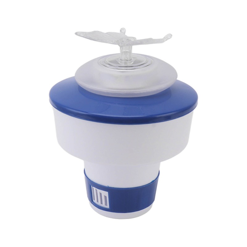 Floating Mini Chemical Dispenser Adjustable Plastic 600 Mah Floating Chlorine