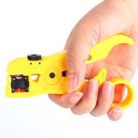 Professional Wire Stripper and Crimping Tool, Coaxial Cable Stripper Tool for Coaxial Cable, Coaxial Cable Wire Cutter, One Side Is Available For RG 59/6 And Another Side For RG 7/11