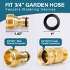 Aidarmoll Garden Hose Quick Connect, Brass Hose Quick Connect fittinging,