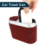 TUCKBOLD Car Trash Can Portable Car Door Trash Bin Red