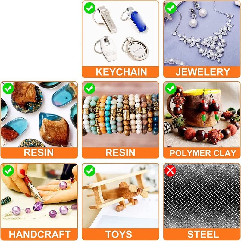 Bjworeye Electric Cordless USB Rechargable Hand Drill Kit for Jewelry