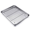 TeamFar Baking Tray and Rack Set, Stainless Steel Baking Pan