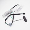 munirater Rear Trunk Release Switch Button Assembly with License Plate