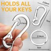 Herr Ozean Carabiner Key Ring, Mini Carabiner Hook, Small Metal