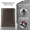 ID Stronghold Men's Leather Trifold Wallet - RFID Blocking -