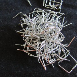 Unbranded 200 TWIST CONNECTOR PINS 33 mm SILVER CHANDELIER PARTS LAMP CRYSTAL PRISM BEAD