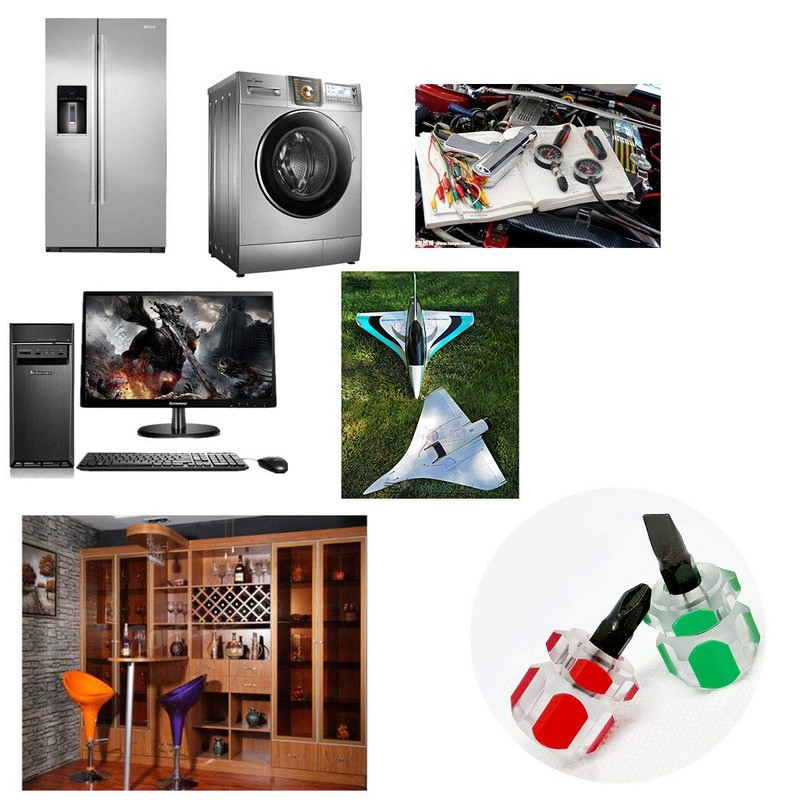 Mini screwdriver flat head/cross/ultra short screwdriver screwdriver (combination) 2 pieces