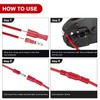 Nilight 200PCS Bullet Terminals Wire Connectors AWG 22-14 Female &