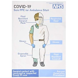 COVID-19 NHS Safe PSA for Ambulance with Respirator Cover