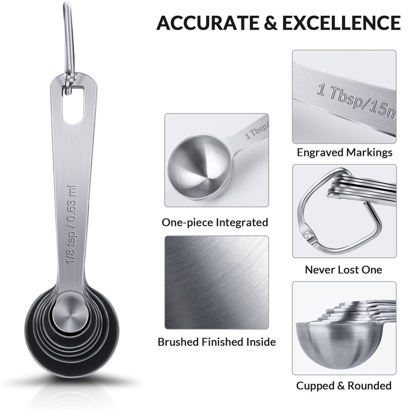 14Pcs/Set Measuring Cups Spoons Kit with Scales Food Grade Stainless