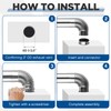 Blulu Stainless Steel Direct Vent Pipe Kit for Tankless Water