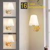 Adust Battery Operated Wall Sconce Set of Two Antique Brass