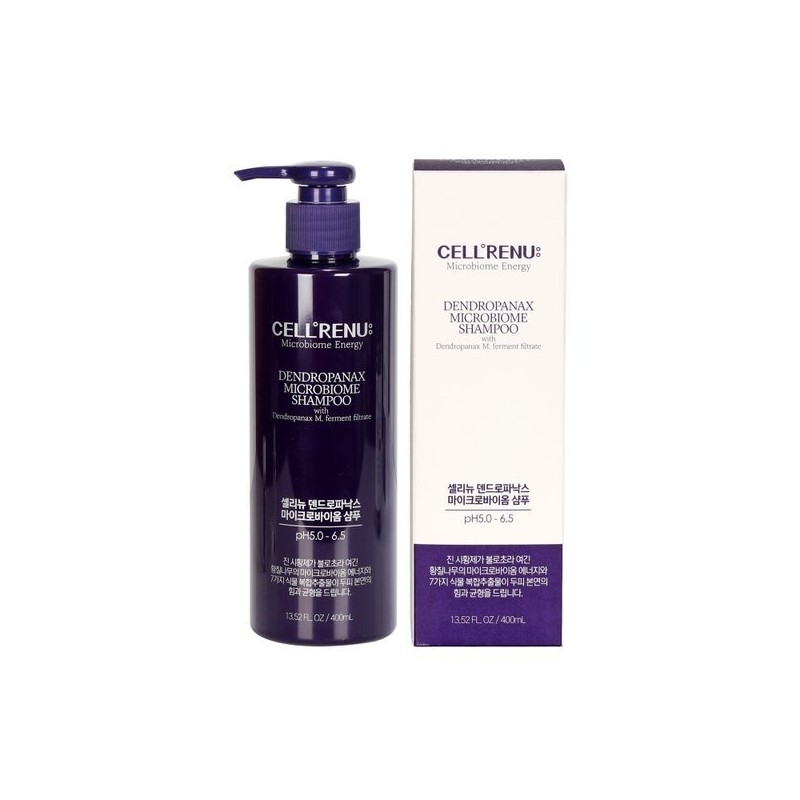 (Dandruff Care) Cellinew Dendropanax Microbiome Shampoo (400ml) / (비듬케어) 셀리뉴